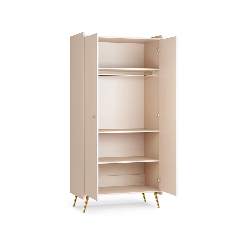 Lit évolutif 70x140 et armoire 2 portes Vox Lunea Cachemire