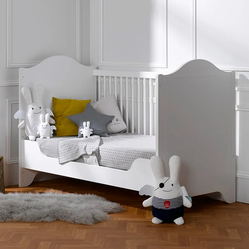 Lit bébé évolutif et Commode à langer Bébé Provence Occitane Blanc