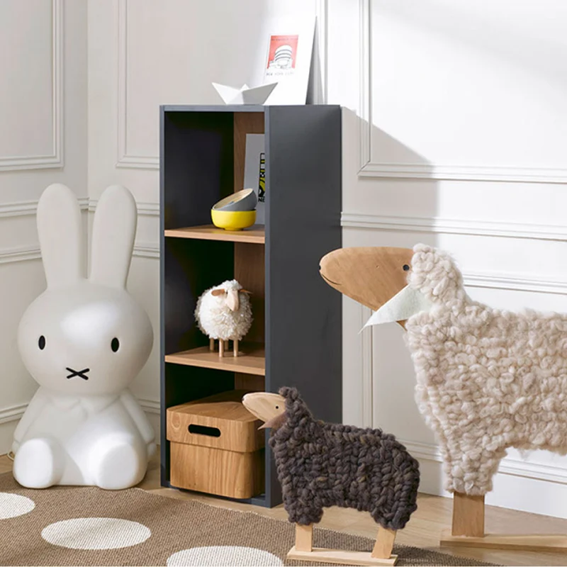 Bibliothèque enfant Junior Provence 3 cases - Gris