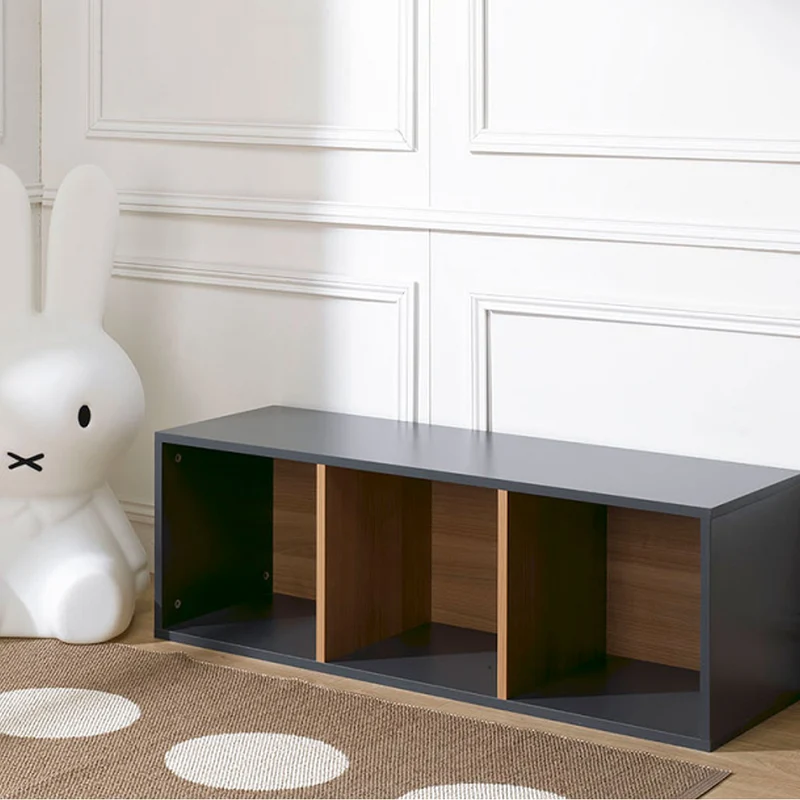 Bibliothèque enfant Junior Provence 3 cases - Gris