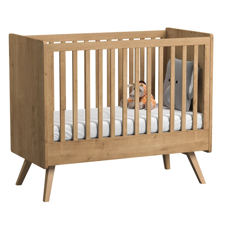 Chambre complète lit bébé - commode à langer - chiffonnier Vox Vintage Bois Blanc