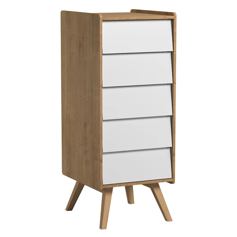 Chambre complète lit bébé évolutif - commode à langer - chiffonnier Vox Vintage Bois Blanc