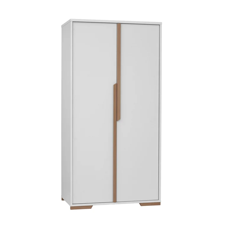 Chambre complète lit bébé - commode à langer - armoire Pinio Snap Blanc et bois