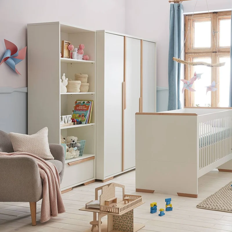Bibliothèque Pinio Snap Blanc et bois