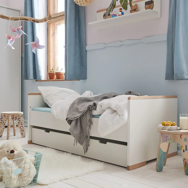 Lit bébé évolutif Pinio Snap Blanc et bois