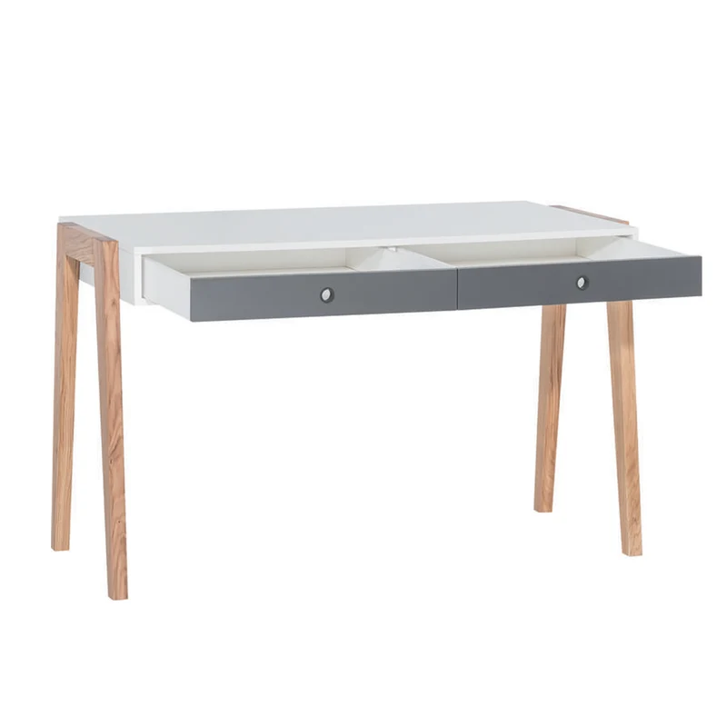 Bureau 2 tiroirs Vox Concept Gris