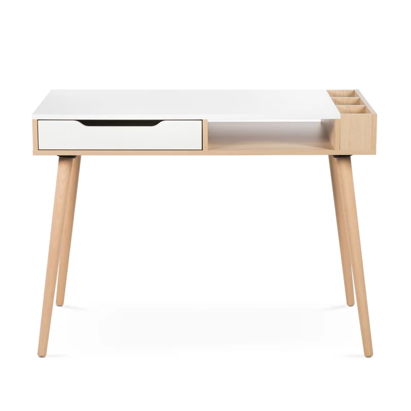 Bureau LittleSky by Klups Sofie Hêtre et Blanc