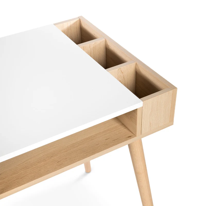 Bureau LittleSky by Klups Sofie Hêtre et Blanc