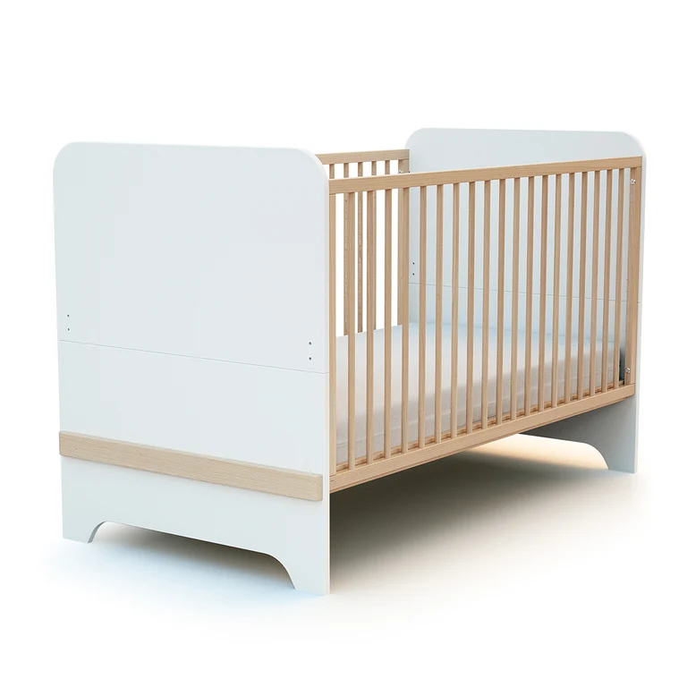 Lit évolutif 70x140 AT4 Carrousel Blanc et hêtre