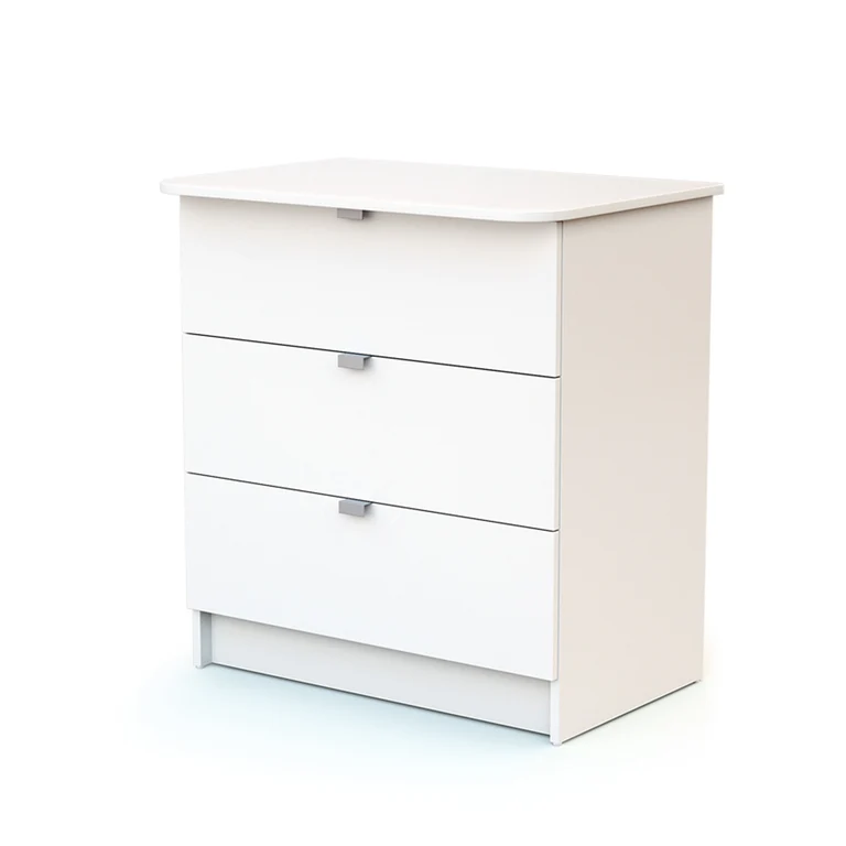 Commode 3 tiroirs avec plan à langer AT4 Webaby Blanc