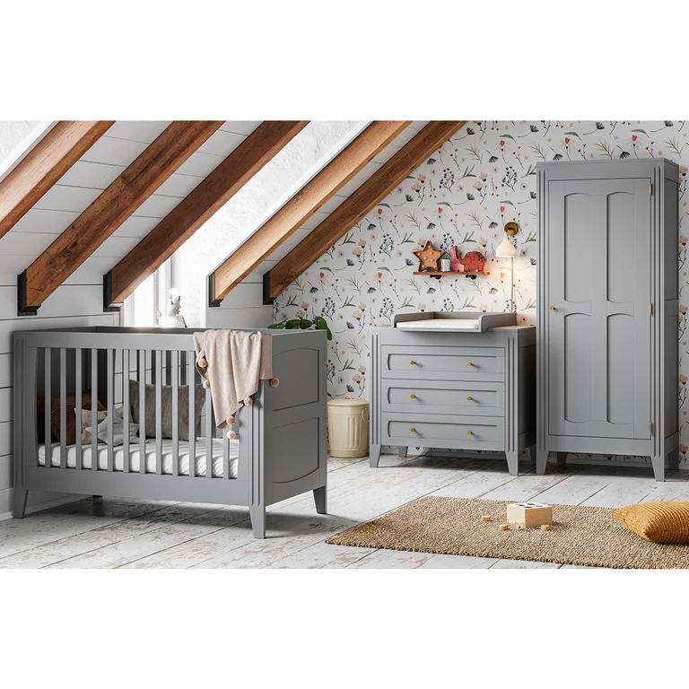 Commode 3 tiroirs Vox Milenne Gris