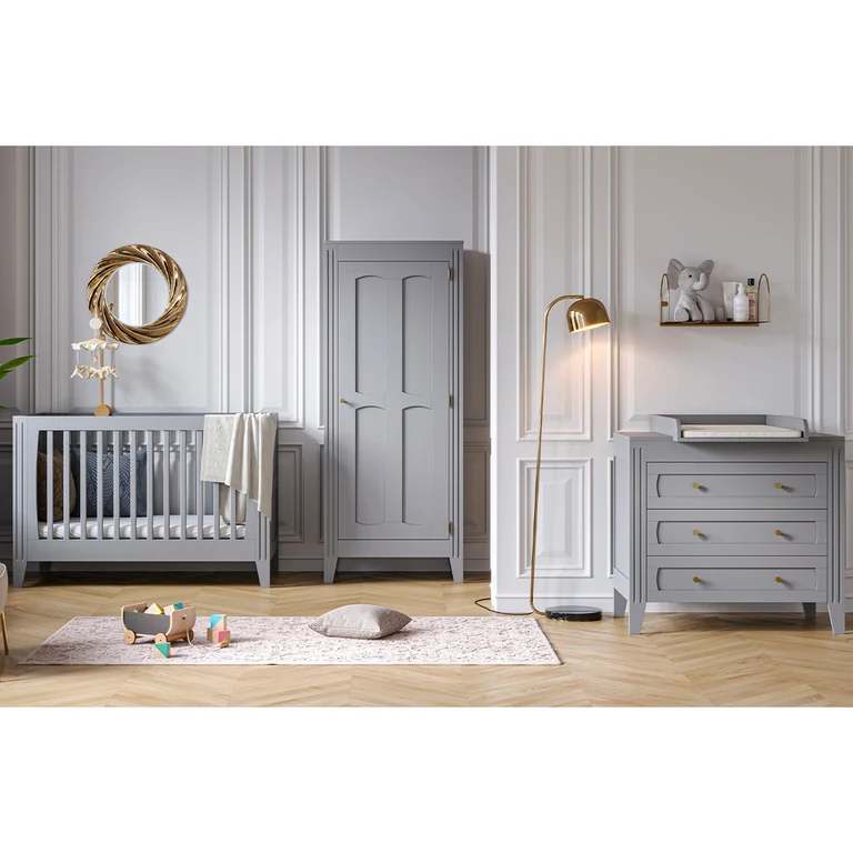 Lit bébé évolutif Vox Milenne Gris