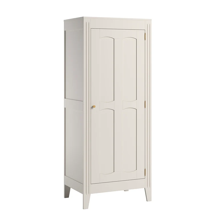 Lit bébé évolutif et armoire 1 porte Vox Milenne Blanc