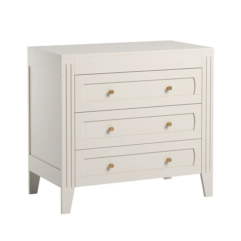 Chambre complète lit bébé évolutif commode à langer et armoire 1 porte Vox Milenne Blanc