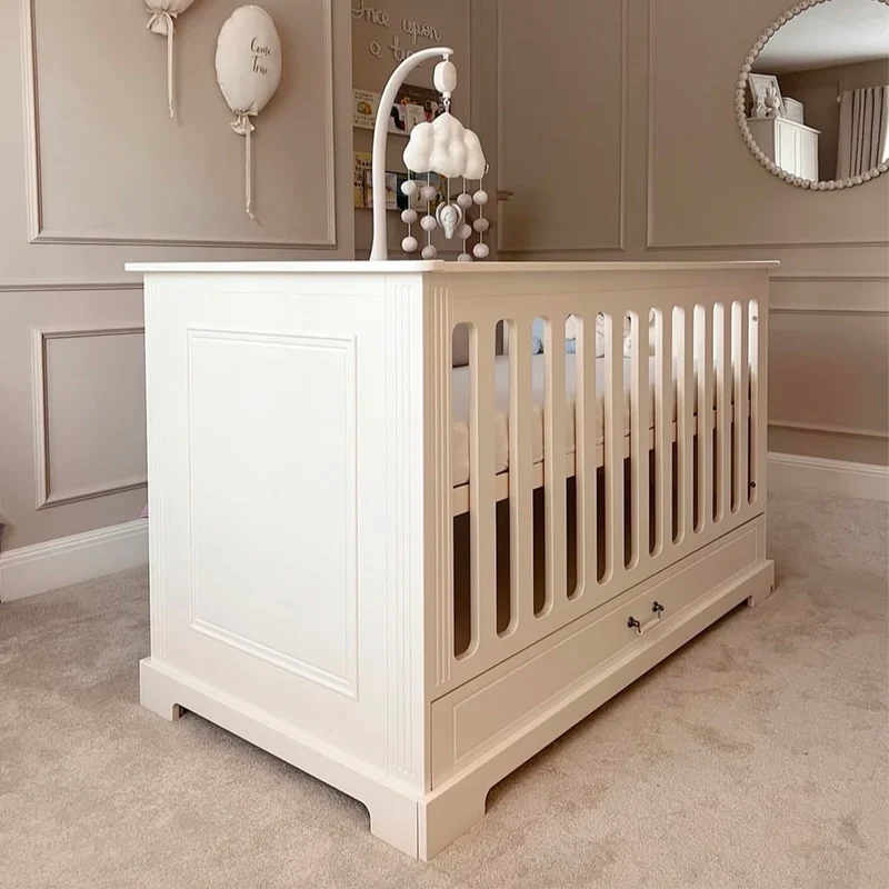 Lit évolutif 70x140 sommier et tiroir inclus Bellamy Ines Blanc