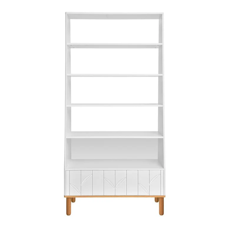 Bibliothèque Bellamy Toteme Botanic Blanc et bois