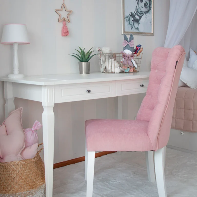 Bureau 2 tiroirs Bellamy Ines Blanc