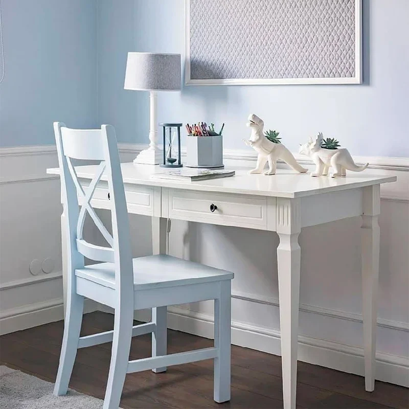 Bureau 2 tiroirs Bellamy Ines Blanc