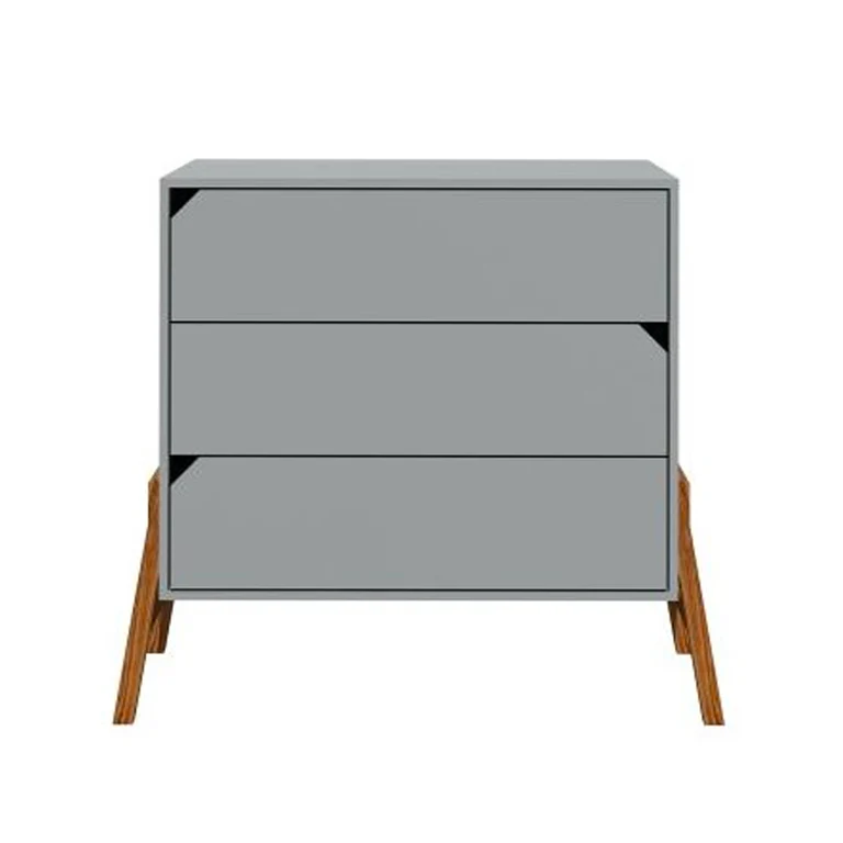 Commode 3 tiroirs Bellamy Lotta Gris