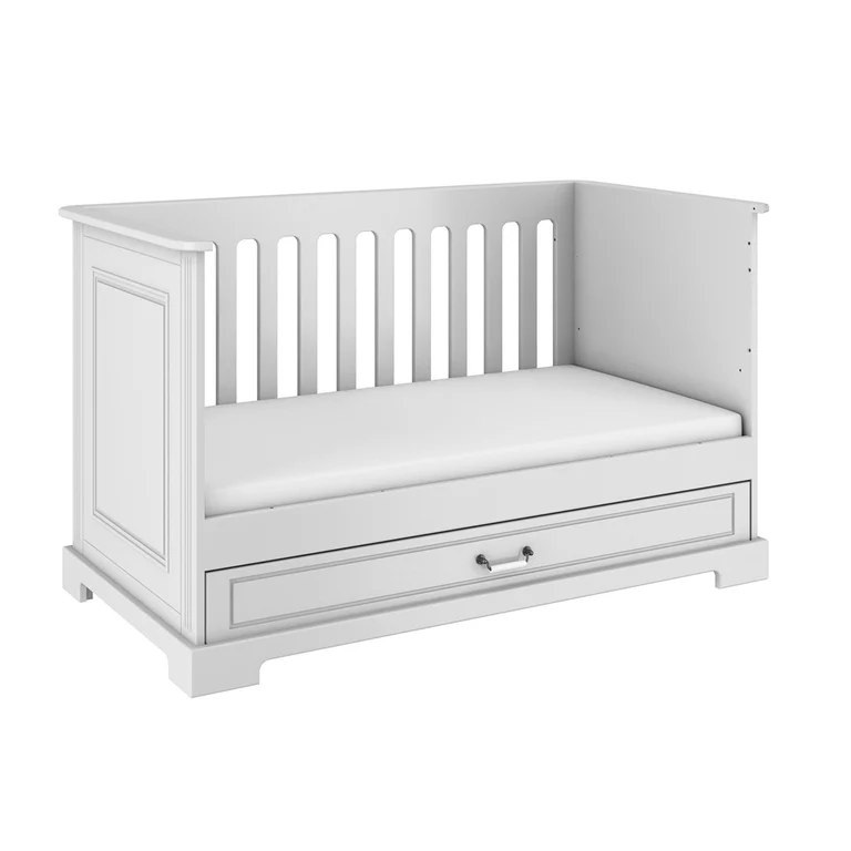 Lit évolutif 70x140 et commode 3 tiroirs Bellamy Ines Blanc