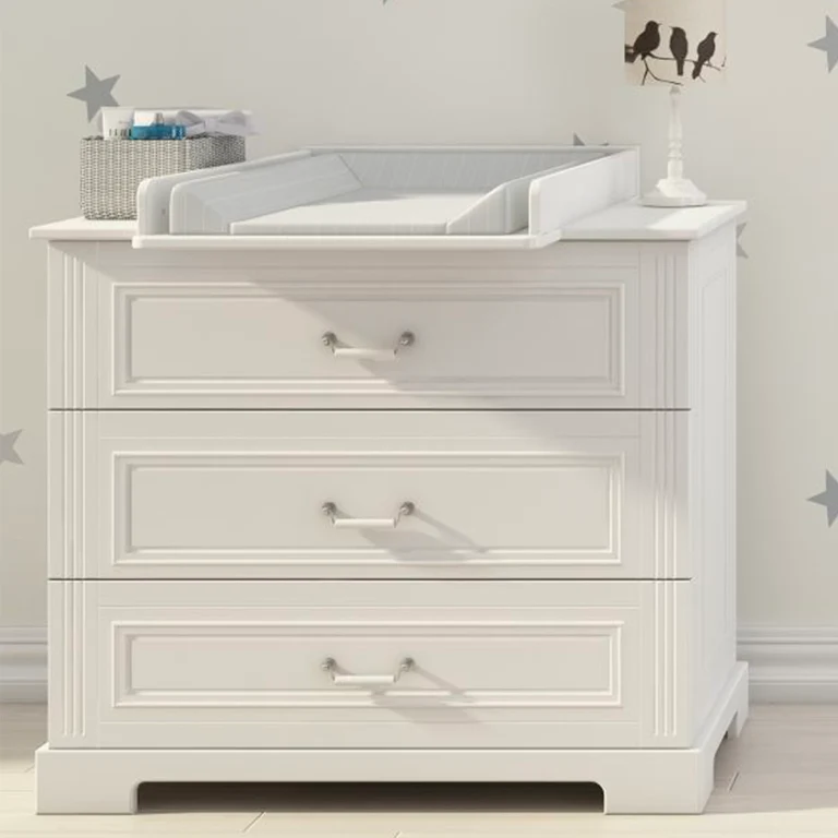 Commode 3 tiroirs Bellamy Ines Blanc