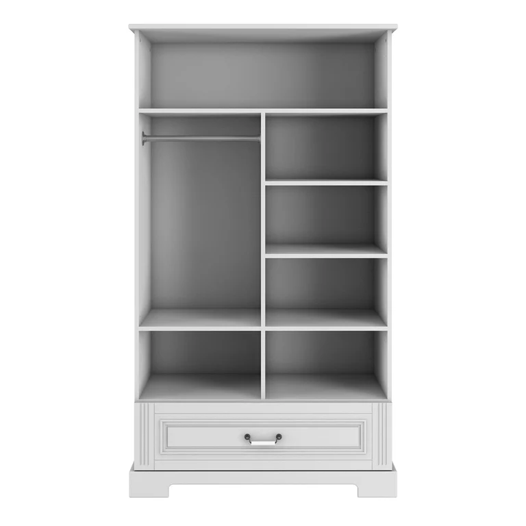 Lit évolutif 70x140 et armoire 2 portes Bellamy Ines Blanc