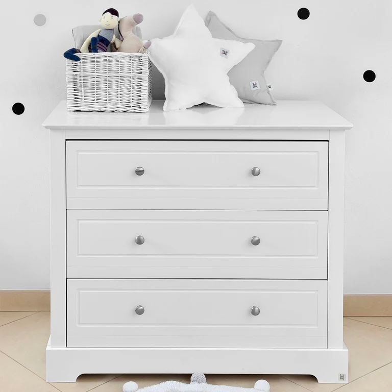 Commode 3 tiroirs Bellamy Marylou Blanc
