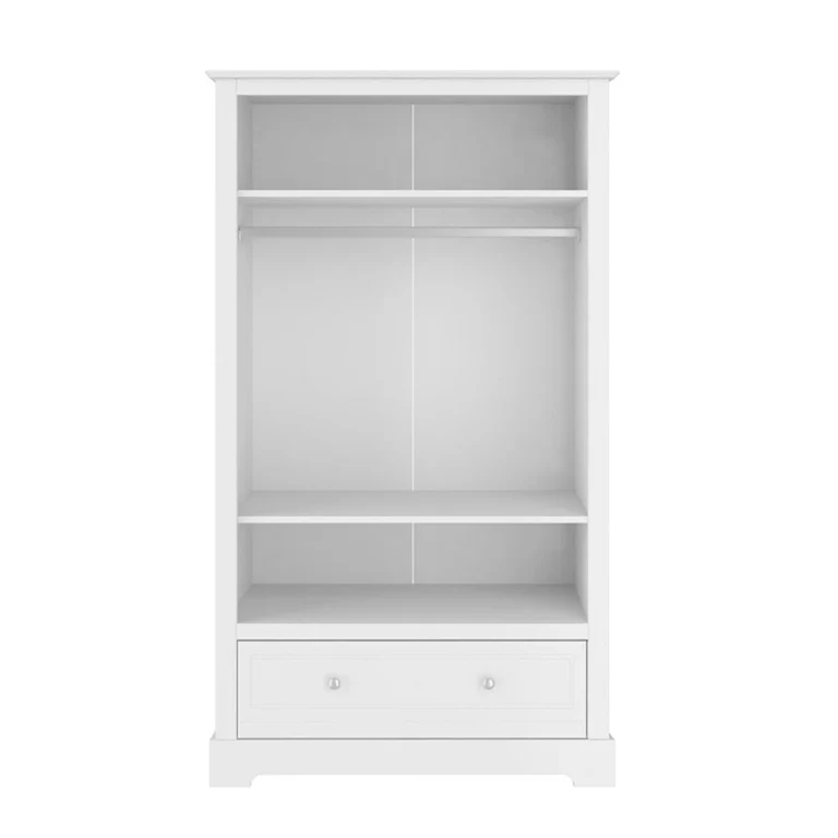 Lit évolutif 70x140 et armoire 2 portes Bellamy Marylou Blanc