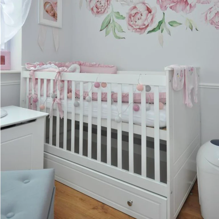 Lit évolutif 70x140 et armoire 2 portes Bellamy Marylou Blanc