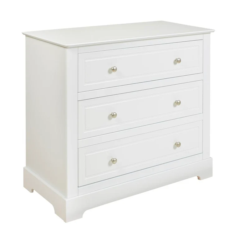Lit évolutif 70x140 et commode 3 tiroirs Bellamy Marylou Blanc