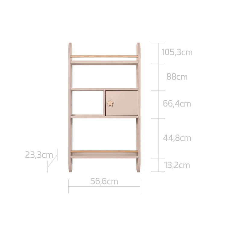 Étagère murale Bellamy Rainbow - Rose