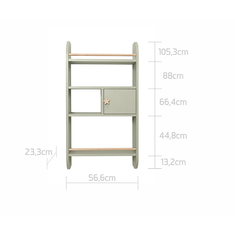 Étagère murale Bellamy Rainbow - Vert