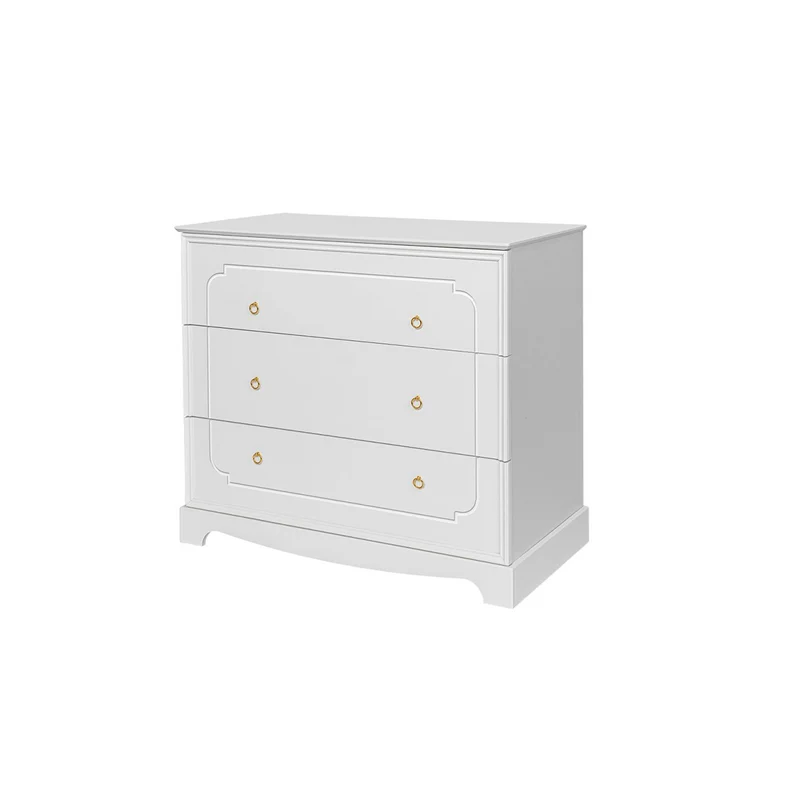 Chambre complète lit évolutif 70x140 commode à langer et armoire 2 portes Bellamy Royal - Blanc