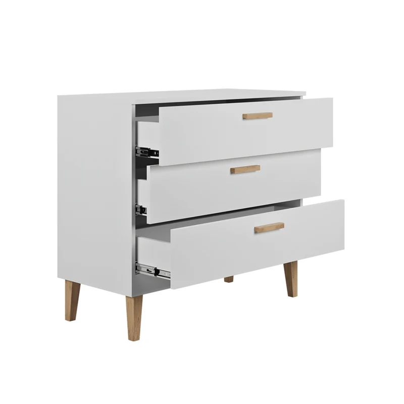 Commode 3 tiroirs Kocot Kids Kubi - Blanc