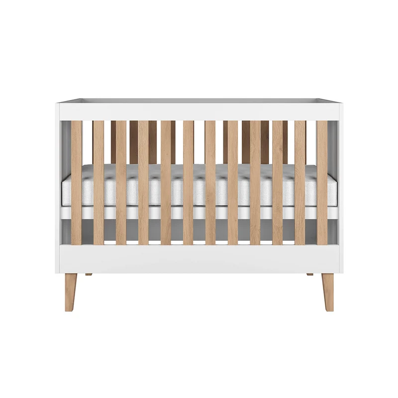 Lit bébé 60x120 et commode Kocot Kids Kubi - Blanc