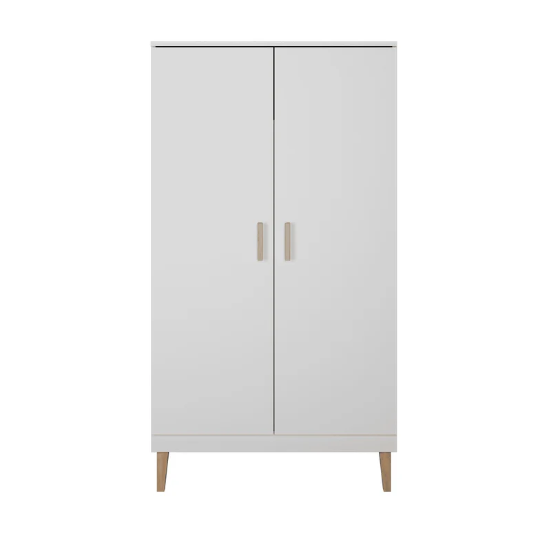 Lit bébé 60x120 et armoire Kocot Kids Kubi - Blanc