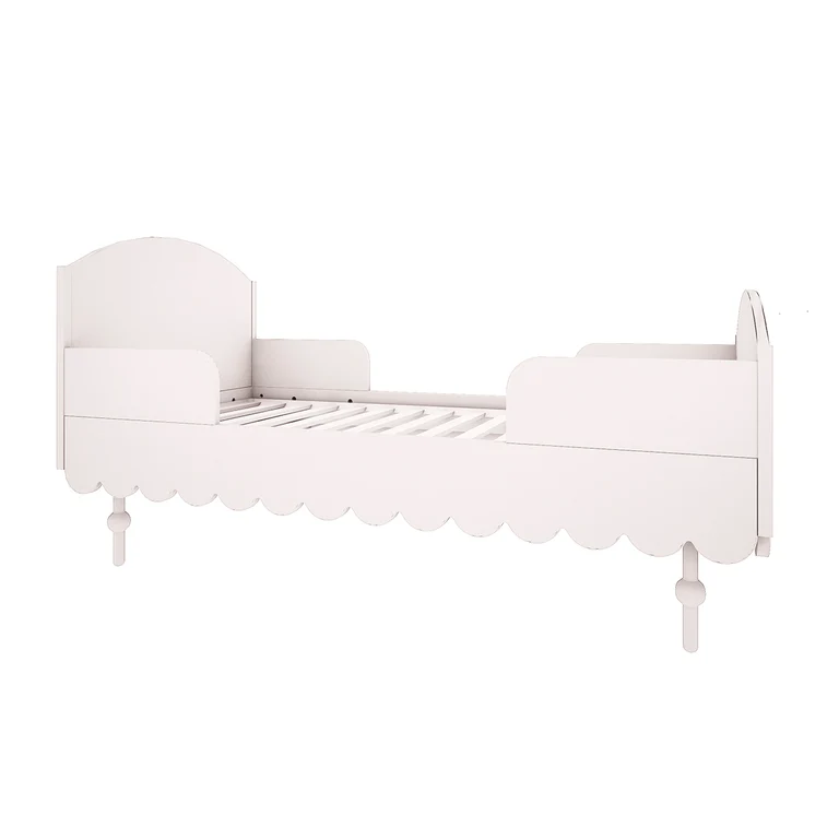 Lit évolutif 70x140 et armoire 2 portes Wood Luck Babushka Blanc