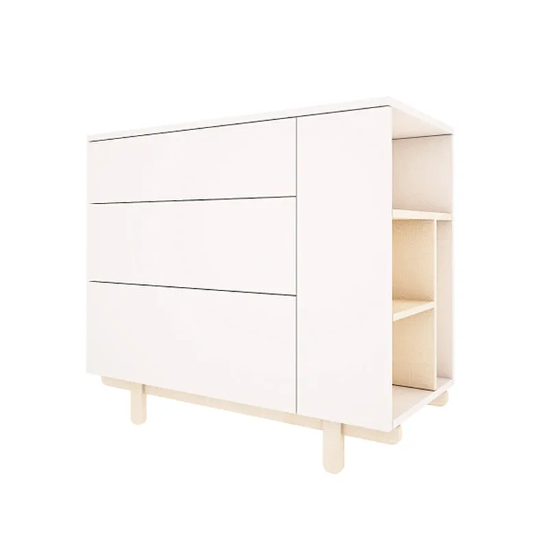 Lit évolutif 70x140 et commode 3 tiroirs Wood Luck Romy - Blanc