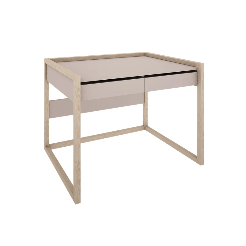 Bureau 2 tiroirs Wood Luck Romy - Cachemire