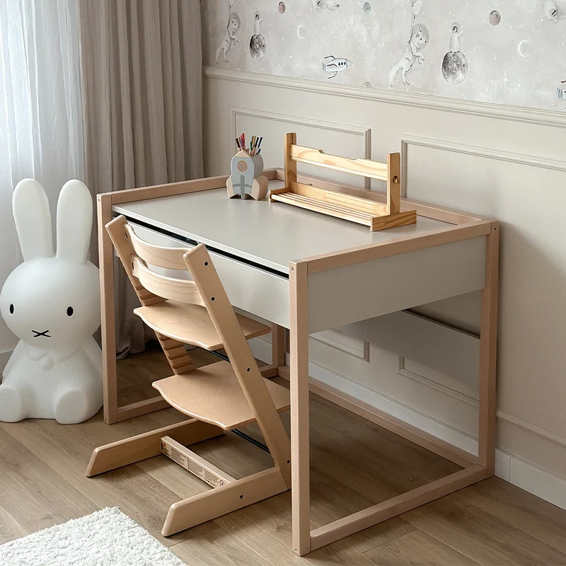 Bureau 2 tiroirs Wood Luck Romy - Cachemire