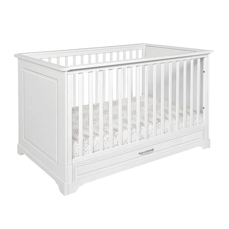 Lit évolutif 70x140 tiroir inclus Novelies Melody Blanc