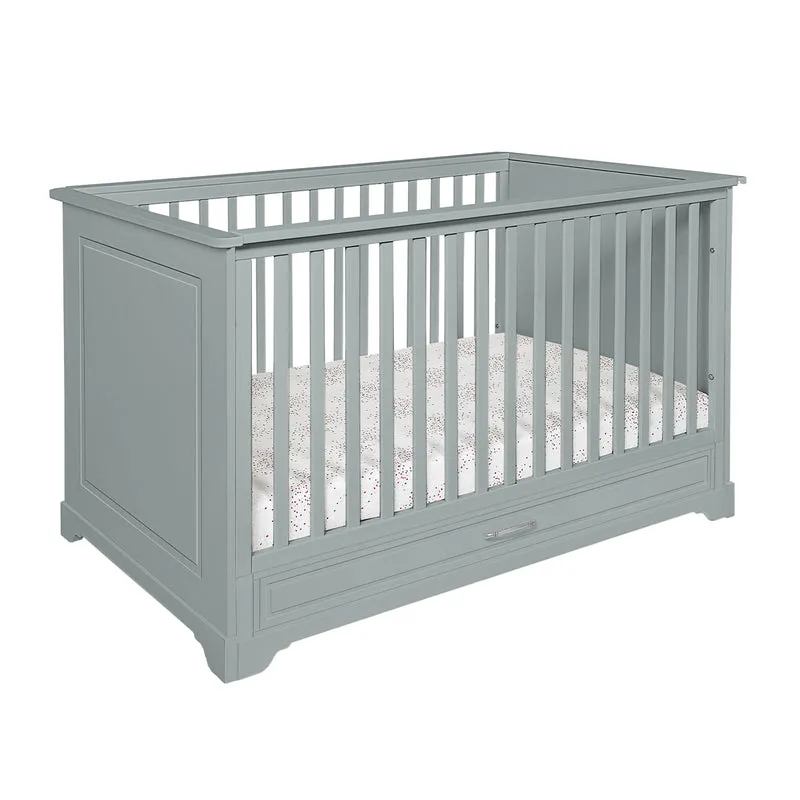 Lit évolutif 70x140 tiroir inclus Novelies Melody Gris