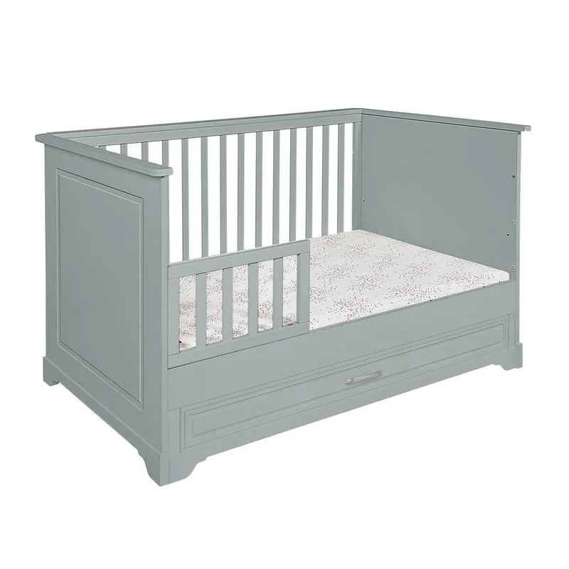 Lit évolutif 70x140 tiroir inclus Novelies Melody Gris