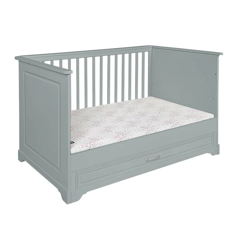 Lit évolutif 70x140 tiroir inclus Novelies Melody Gris