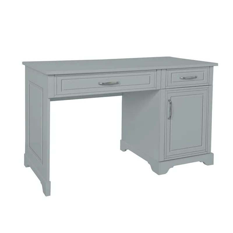 Bureau 2 tiroirs 1 porte Novelies Melody Gris