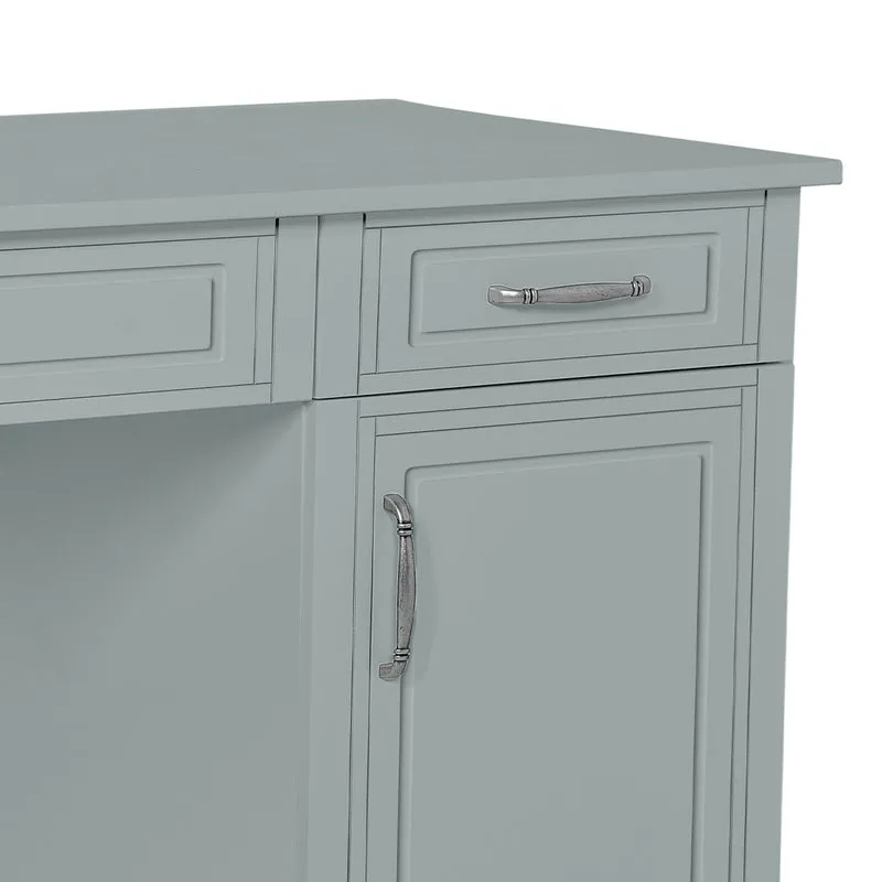 Bureau 2 tiroirs 1 porte Novelies Melody Gris