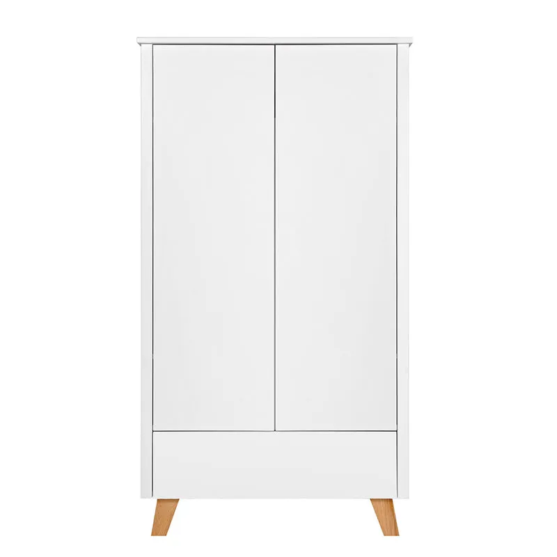 Commode 3 tiroirs et armoire 2 portes Novelies Zara Blanc