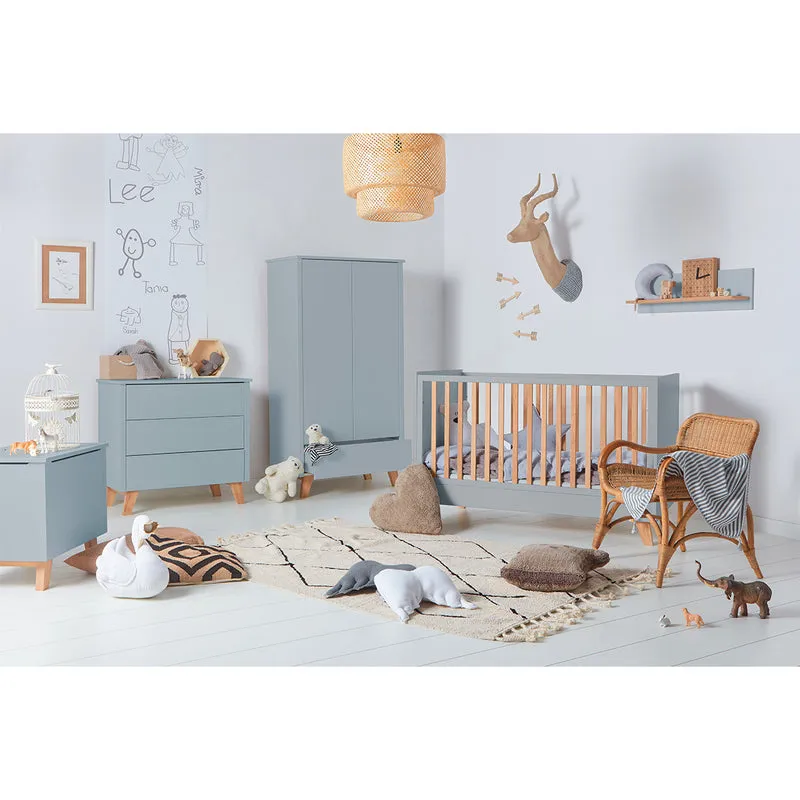 Commode 3 tiroirs Novelies Zara Gris