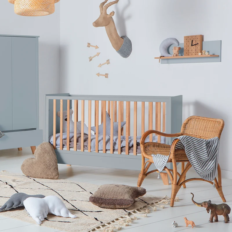 Lit évolutif 70x140 Novelies Zara Gris