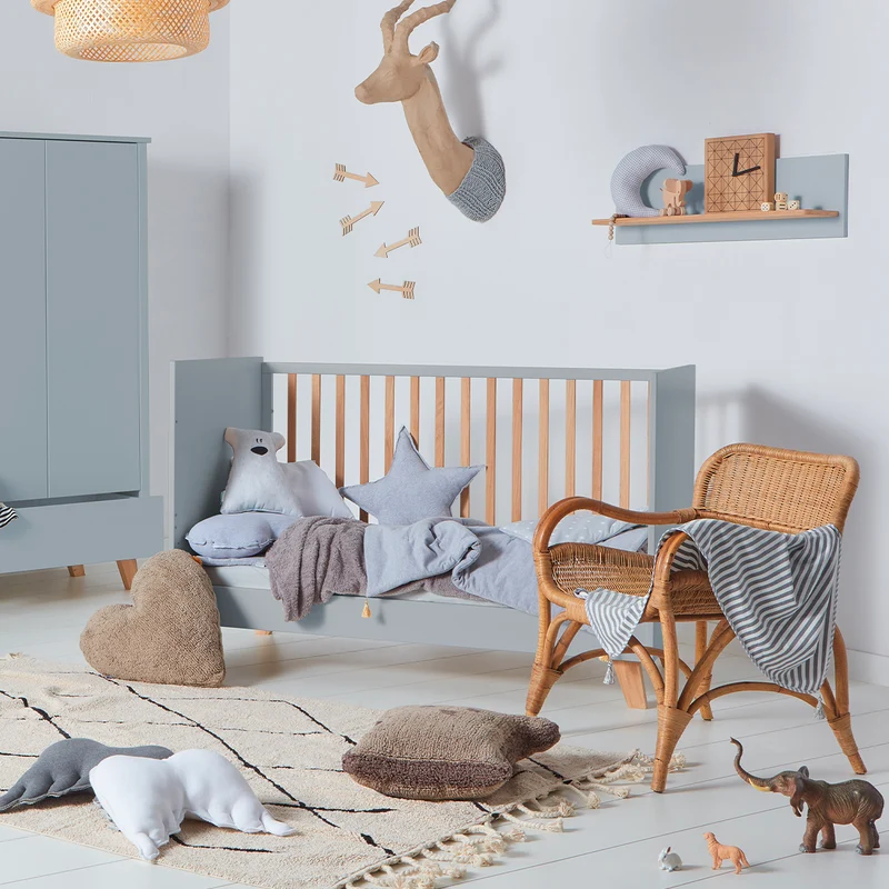 Lit évolutif 70x140 Novelies Zara Gris